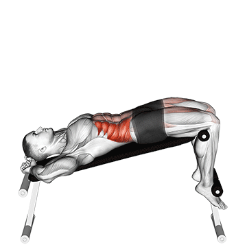 incline twisting sit up
