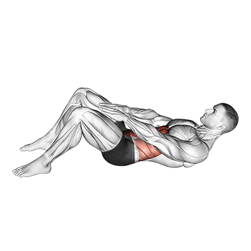 knee touch crunch