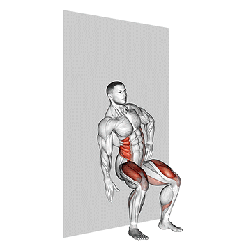 seated side crunch wall