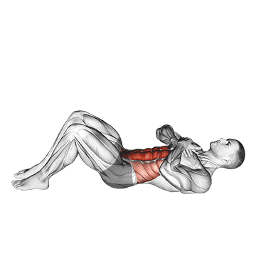 sit up with arms on chest