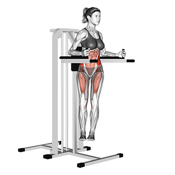 twisted leg raise female