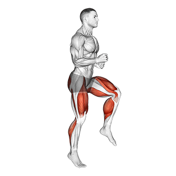 half knee bends male