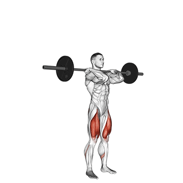 barbell clean grip front squat