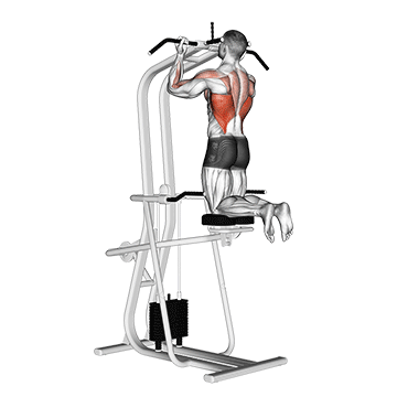lever assisted chin up