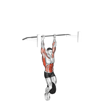 weighted muscle up on bar