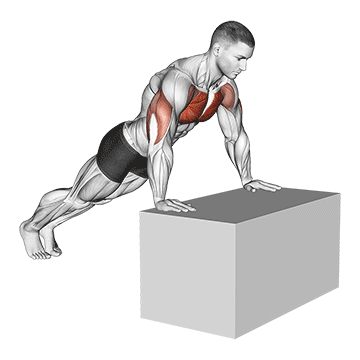 incline push up on box