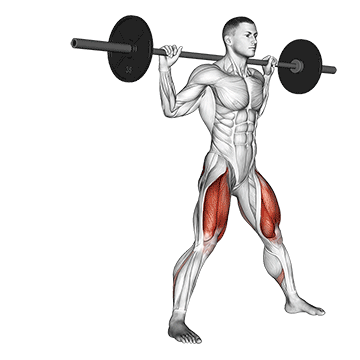 barbell side split squat v2