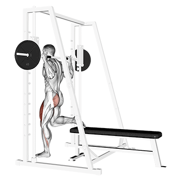 smith single leg split squat