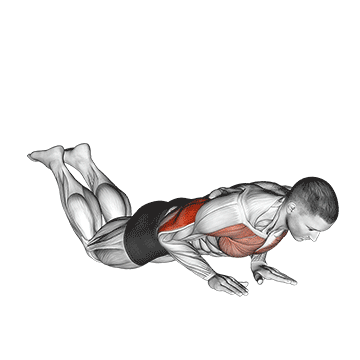 close grip push up on knees