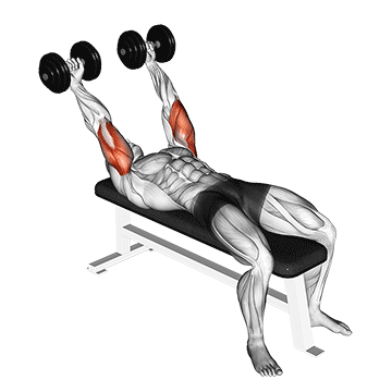 dumbbell pronate grip triceps extension