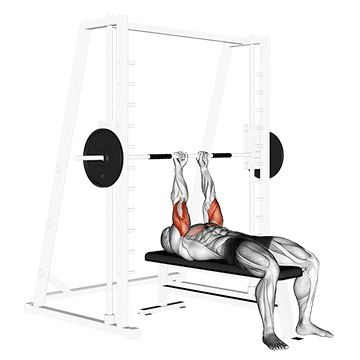 smith close grip bench press