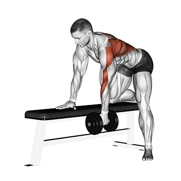 single-arm dumbbell row